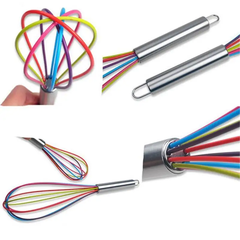 Stainless Steel Whisk Stirrer Mixing Mixer Egg Milk Beater Kitchen Baking Tool Cream Blending Stirring