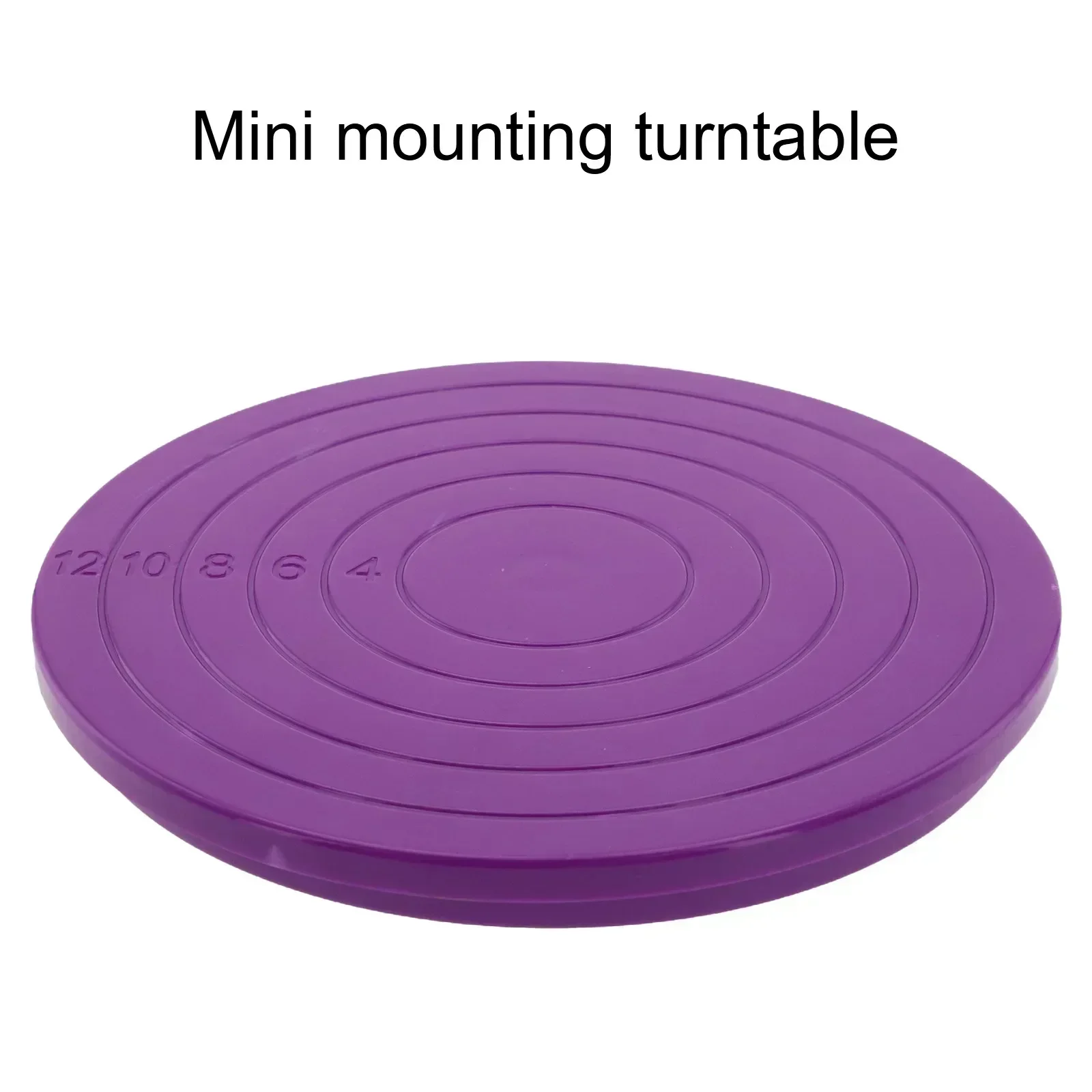 Круглый 14-сантиметровый поворотный стол для торта пластиковая розовая