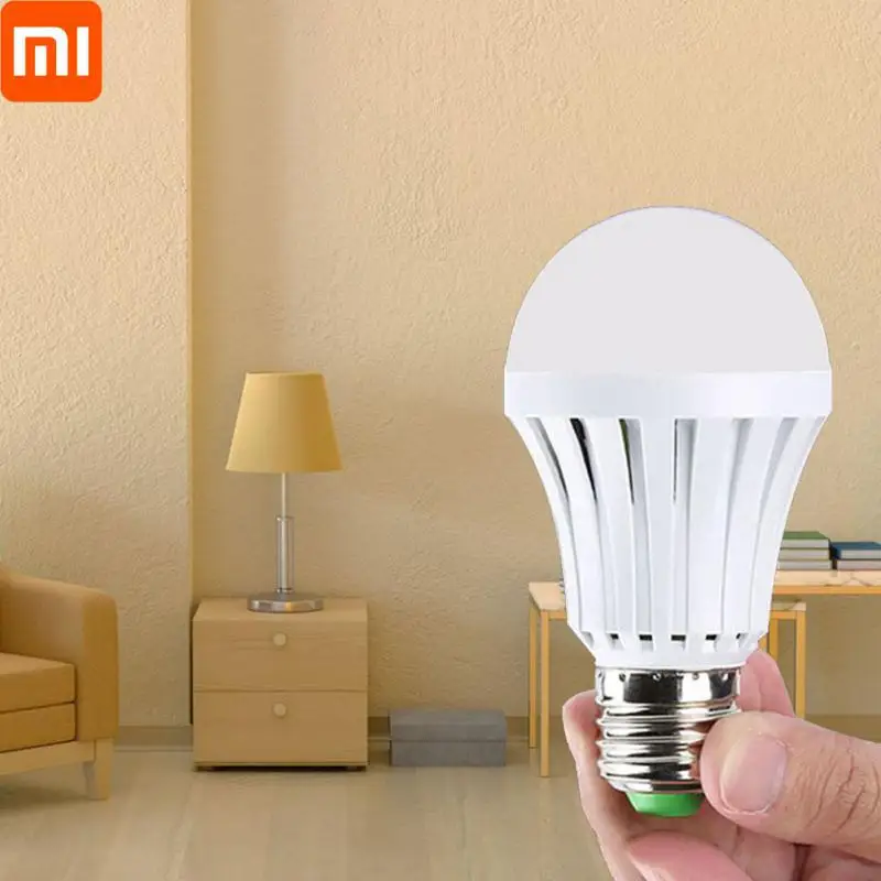 

XIAOMI E27 Rechargeable Emergency LED Light Bulb 5W 7W 9W 12W 15W Battery Lighting Lamp Outdoor Bombillas Flashlight Water Light