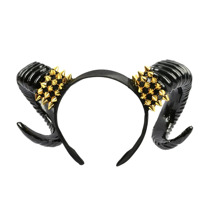 

Sheep Horn Shape Headband Halloween Make-up Cosplay Hairband for Shoot Movie