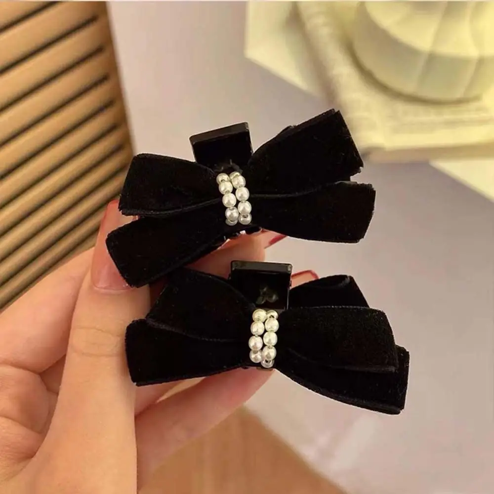 

Fashion Headwear Pearl Bownot Barrettes Hair Ornaments Korean Style Hair Crab Clips Hair Claws Bow Hair Clips