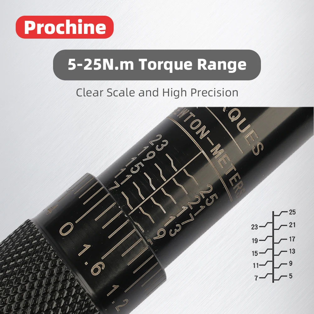 1/4'' 2-24N.m/5-25N.m динамометрический ключ предустановленный велосипед крутящий