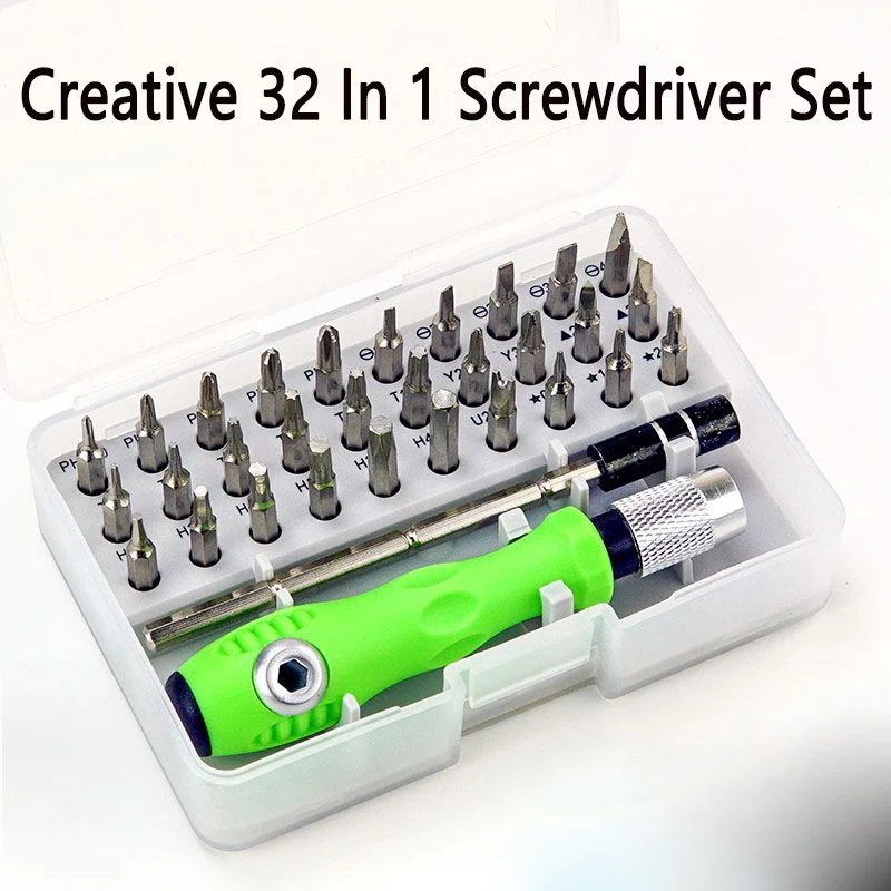 

32 In 1 Screwdriver Set Precision Mini Magnetic Screwdriver Bits Kit Phone Mobile IPad Camera Maintenance Tool Repair