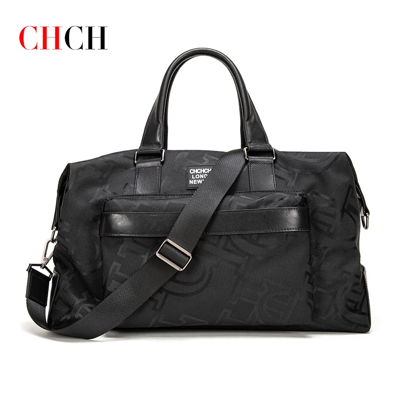 CHCH Fashion print travel bag large capacity versatile handbag leisure premium leather one shoulder fitness