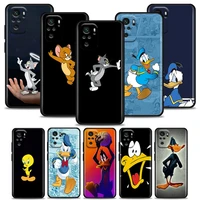 anime donald duck phone case for redmi 6 6a 7 7a 8 8a 9 9a 9c 9t 10 10c k40 k40s k50 pro plus gaming silicone case