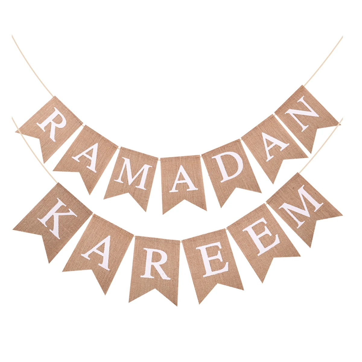 

1 комплект льняных баннеров Ид Мубарак Рамадан Карим Баннеры Ид аль-Фитр Украшения Звезда Луна Ид Мубарак Украшения Баннеры
