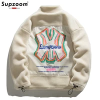 Supzoom 2022 New Arrival Imitation Rabbit Hair Zipper Men's And Women's Top Fashion Loose Hip Hop Casual Winter Jackets Coats