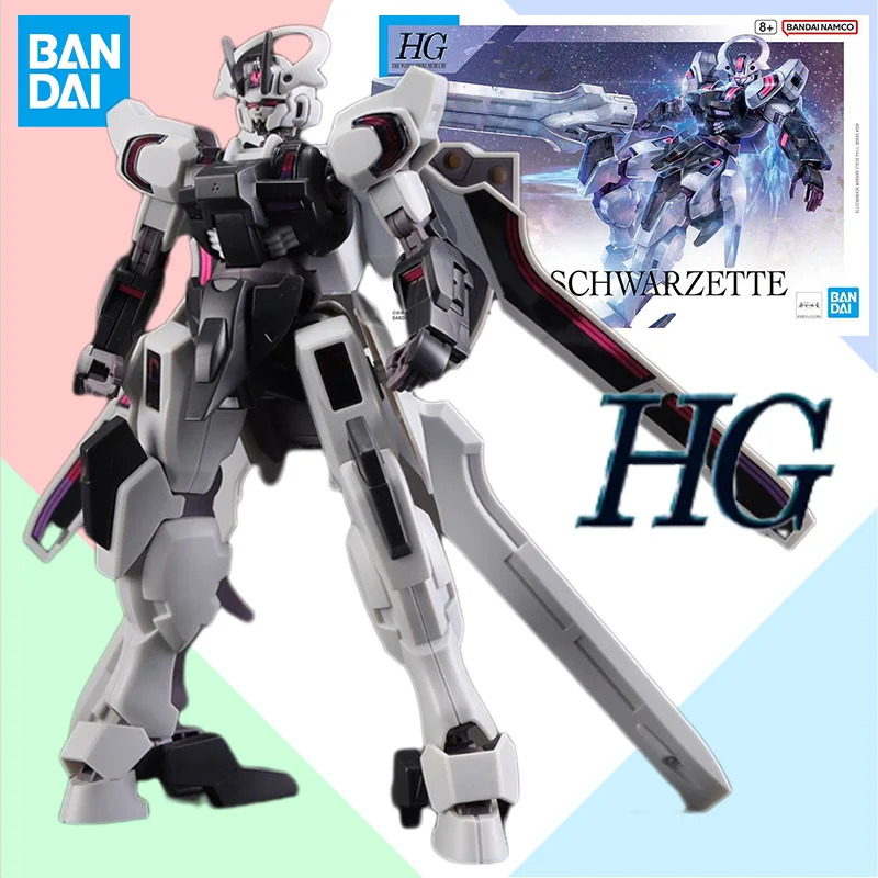 

Оригинальный комплект Bandai HG 1/144, мобильный костюм, Gundam: The Witch From Mercury SCHWARZETTE, аниме экшн-фигурка, игрушка, подарок для детей