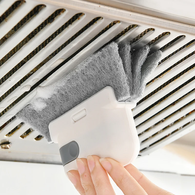 Hand-held Window Groove Cleaning Tools Sliding Door Track Floor Gap Brush Kitchen Bathroom Slot Cleaner Cloth |