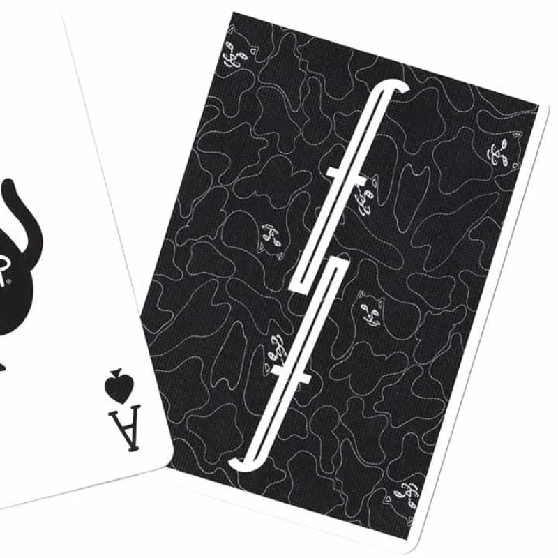 Middle Finger Cat V1 Joint Name Fontaine Black Cat Fontaine Playing Cards