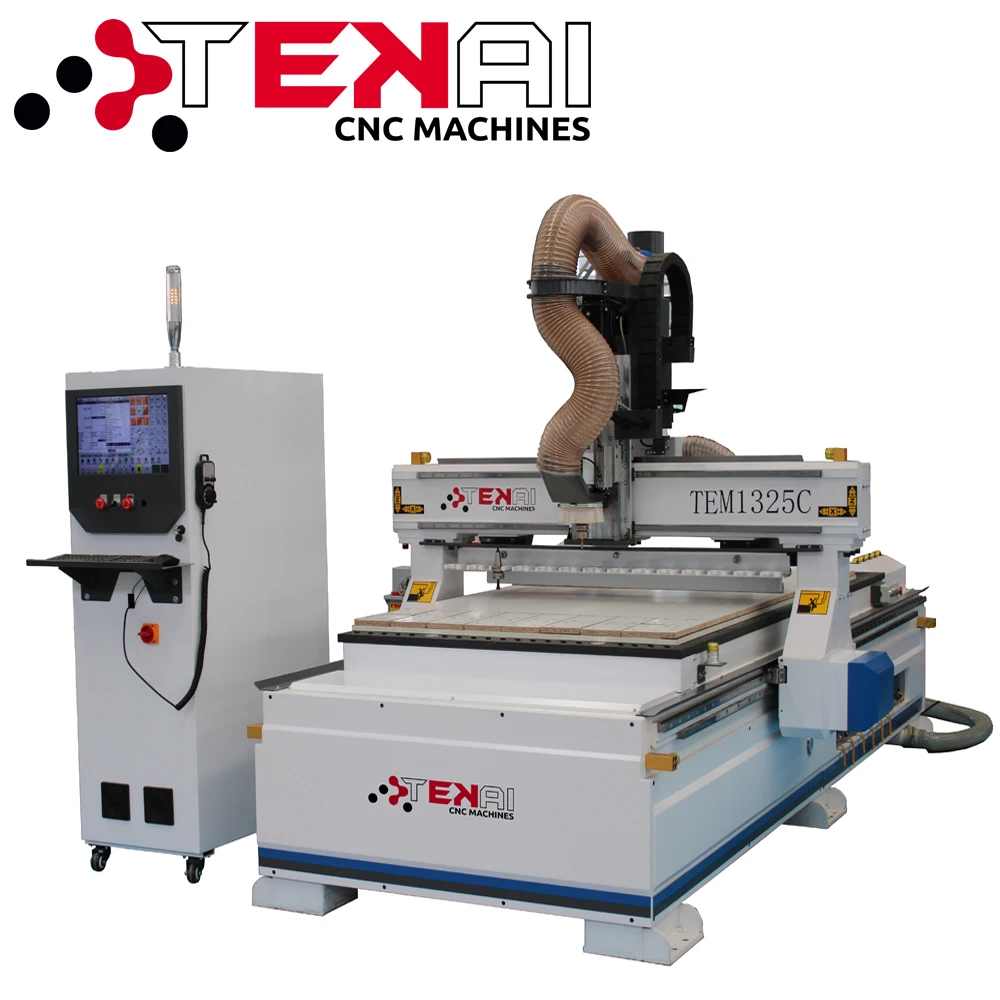 Tekai Cnc Router ATC 1325 3d Cnc Wood Engraving Router Wood Door Design Mdf Cutting Cnc Router