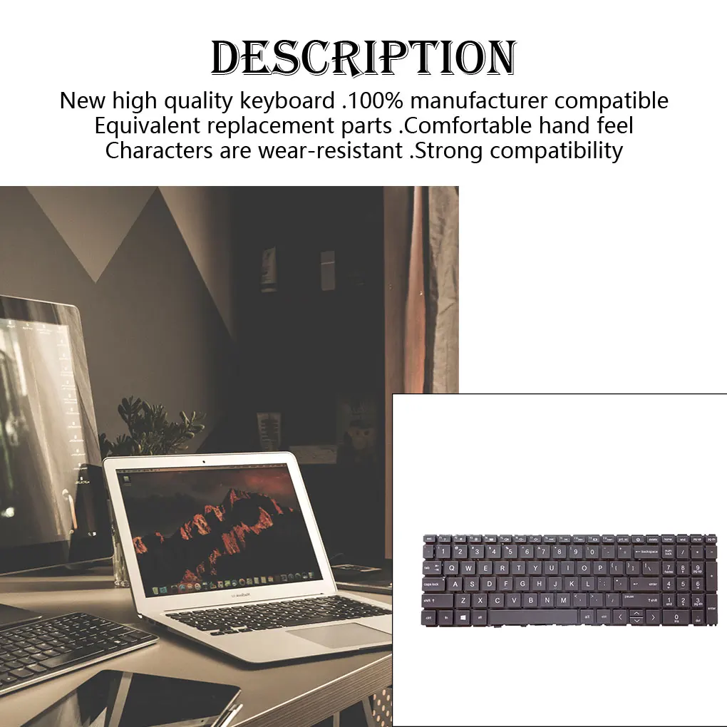 

Рамка для ноутбука Бесшумная клавиатура ноутбук Чувствительная Замена частей крышка с подсветкой замена для HP Pavilion 15-EG