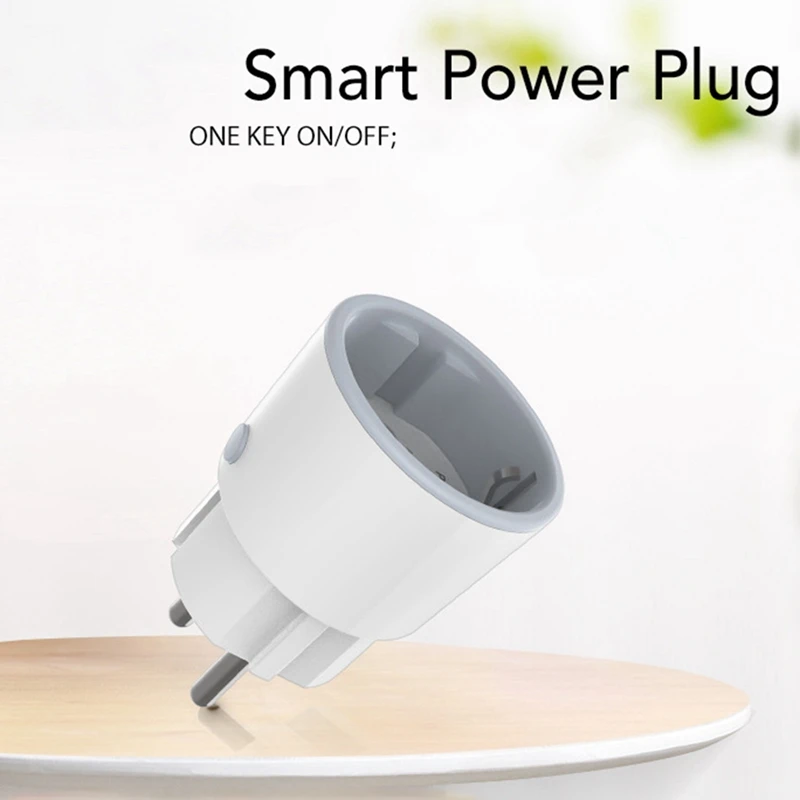 

Tuya Smart Zigbee Plug Wifi Socket 3680W 16A Energy Monitoring Smart Plug Timer Switch Smart Socket-EU Plug Reusable Easy To Use