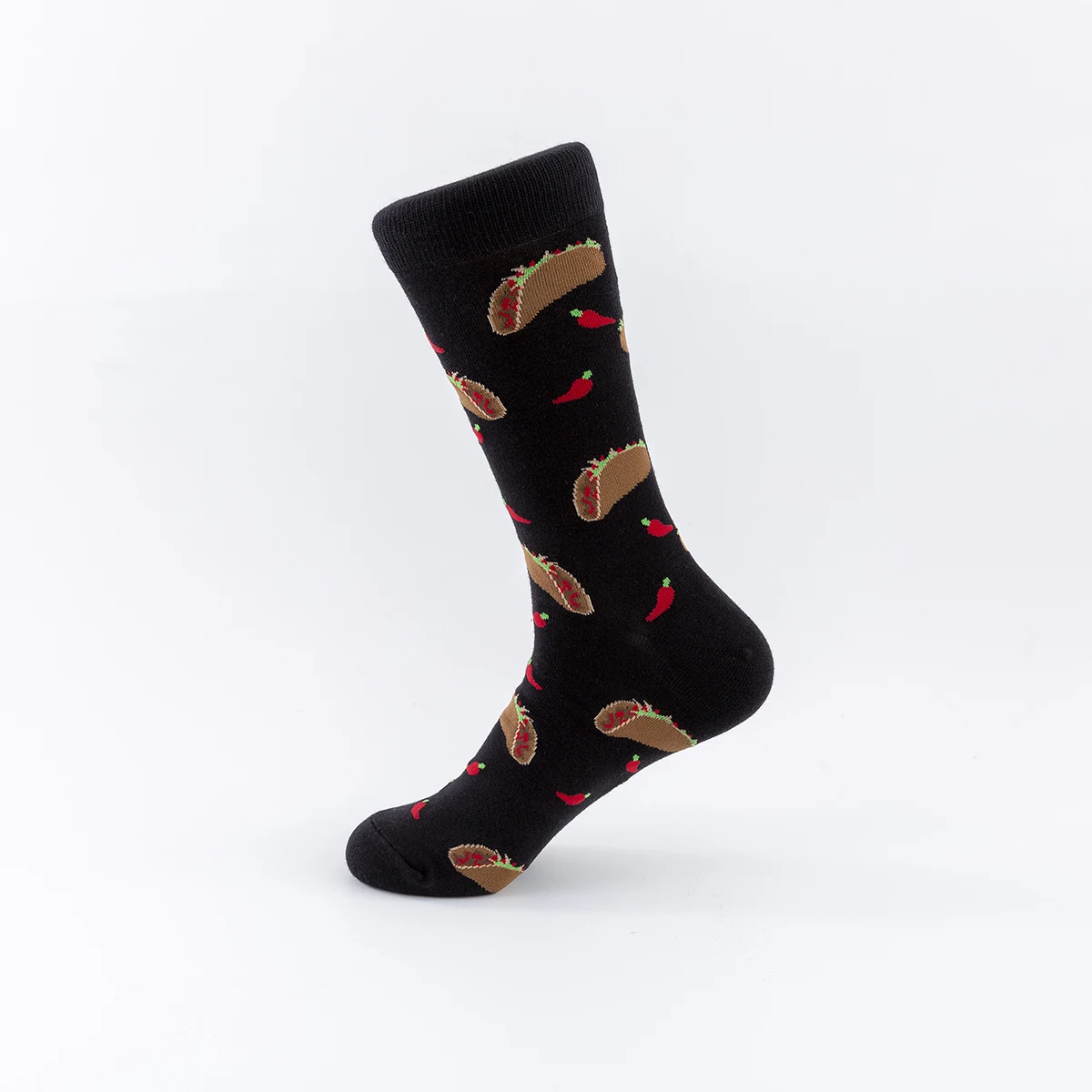 Harajuku Happy Men Socks Funny Men's Food Sock Women Hamburger Chips Doughnut Novelty Sock Combed Cotton Funny Socks