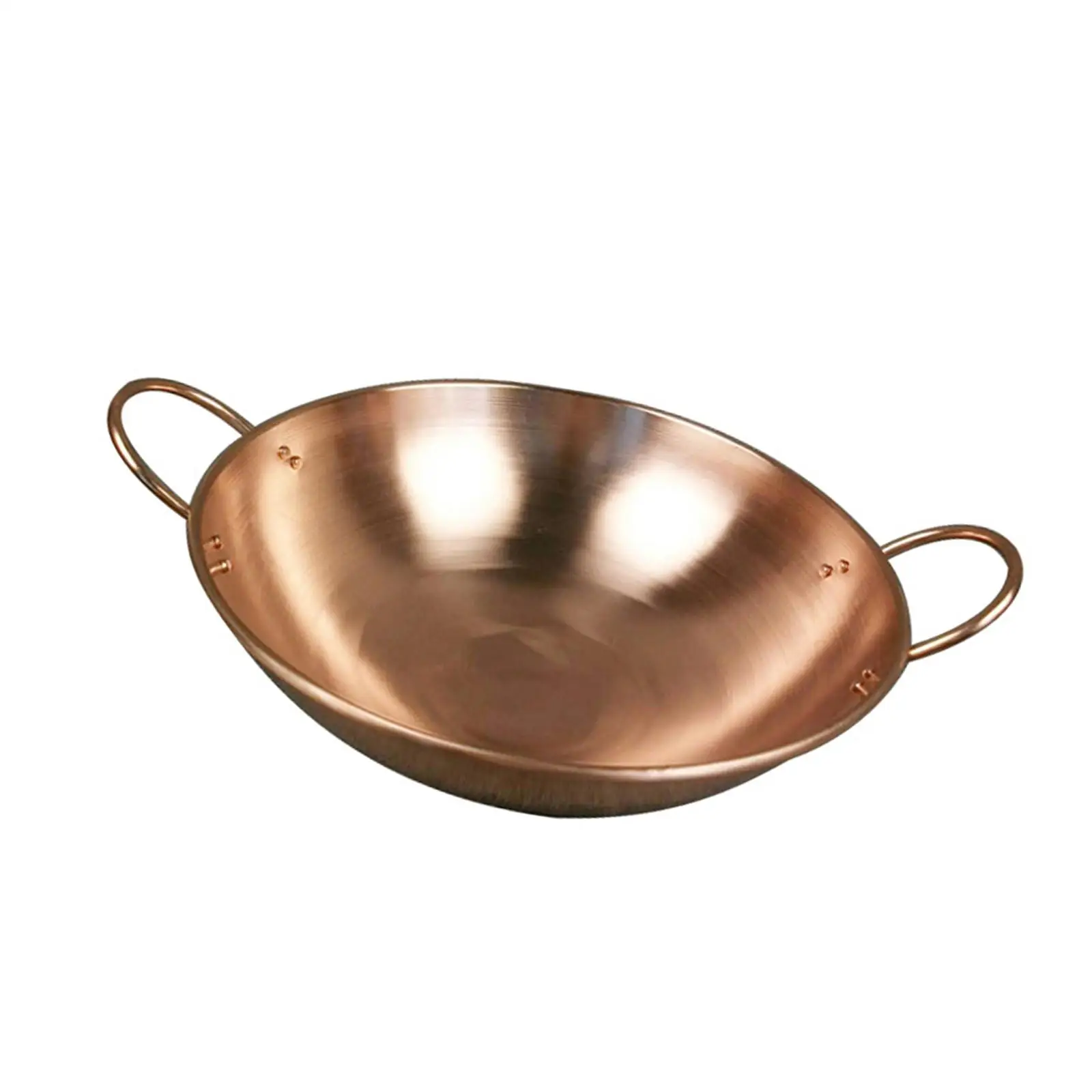Pure Copper Pot for Stovetop Thick Fry Pan without Lid Whipping Bowl Copper Jam Pure Copper Pot for Stovetop Thick Fry Pan without Lid Whipping Bowl Copper Jam