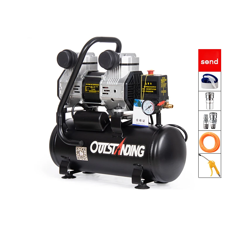 Oil-free Silent Air Pump High Pressure Industrial Air Compressor Portable Woodworking Air Pump