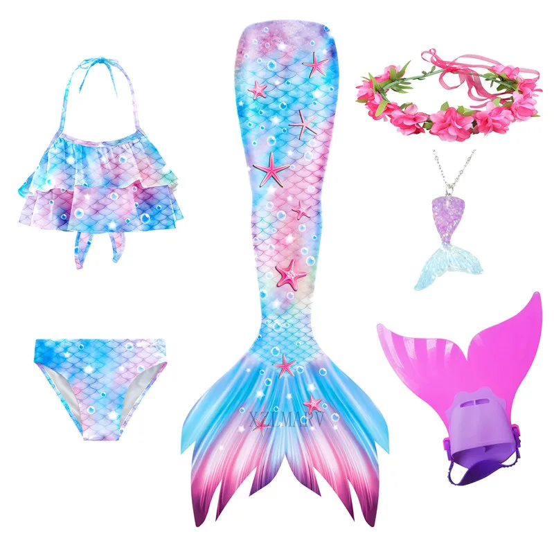 Женский костюм Русалочки с хвостом для косплея Для Вечеринки На Хэллоуин детский