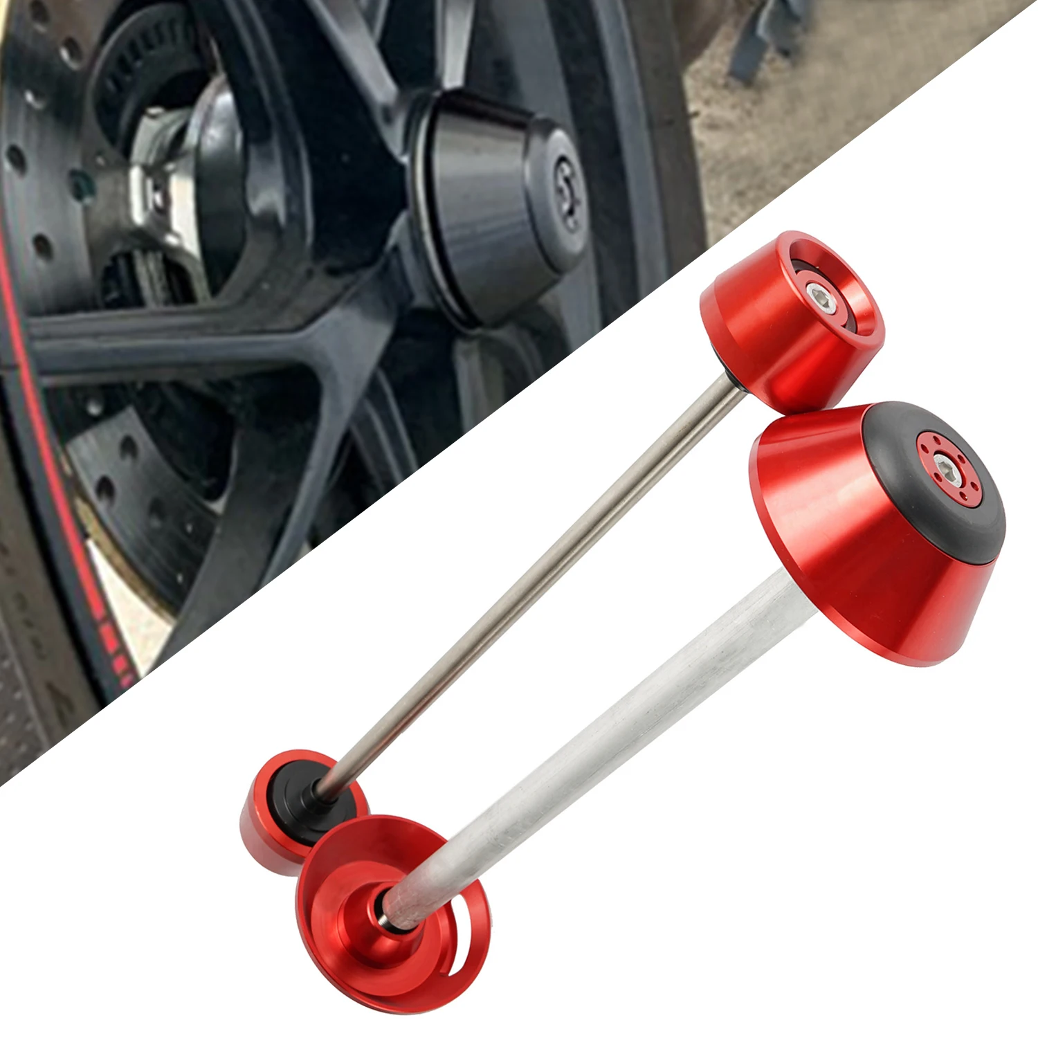 For Ducati Hypermotard 796 Hypermotard 950 Hyperstrada 821 Hyperstrada 939 Motorcycle Front Rear Axle Sliders Wheel Protection