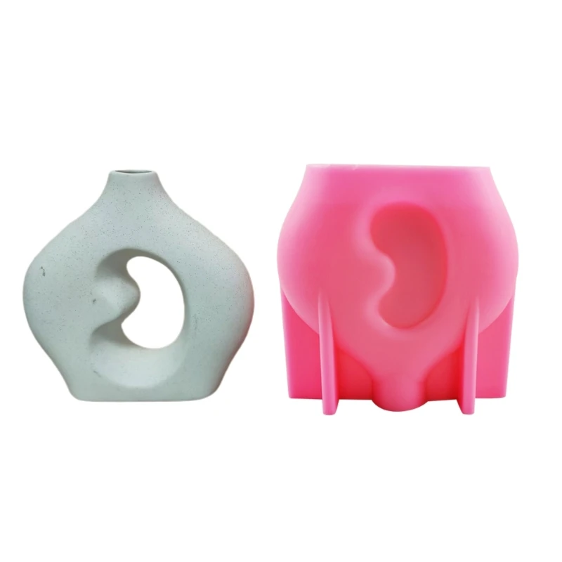 

Unique Household Arch-Vase Mold For Succulent Flower Flowerpot Silicone Mold Concrete Mould For Gypsum Planter DIY Decor