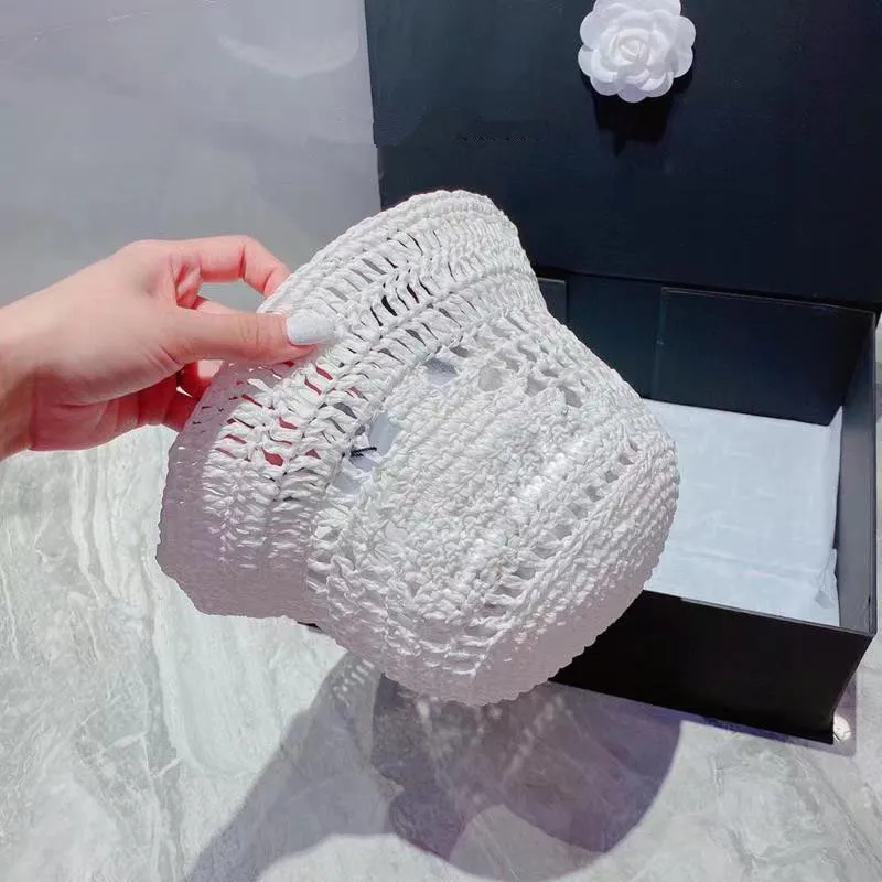 

2023 new straw pastoral hollow woven hat outdoor sun hat fashion trend fisherman hat