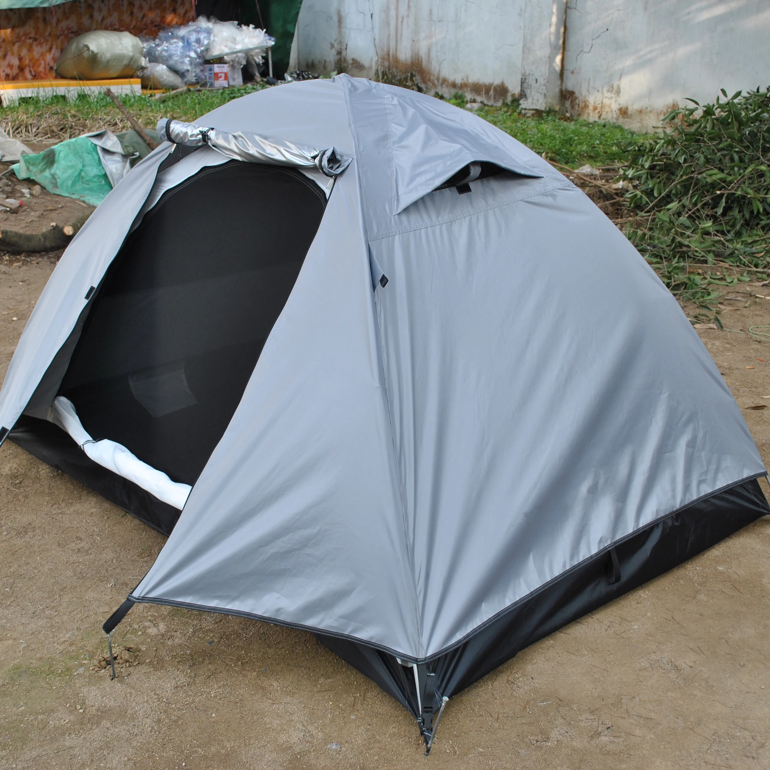 Прочная 4-сезонная палатка для 2 человек солнцезащитная с рюкзаком кемпинга CZX-745