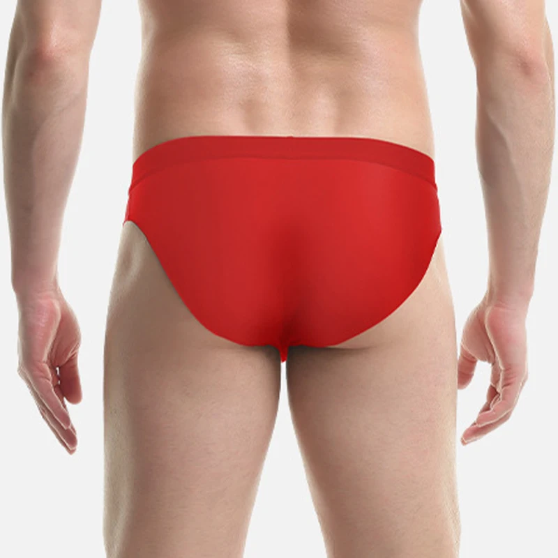 2023 New Men's Ice Silk Triangle Underwear Summer Thin Breathable Sexy Underwear Men's Quick Drying Shorts Men's Shorts L-3XL