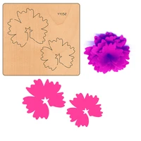 wooden die cutting process knife mold carnation flower knife mold is compatible with most manual die cutting