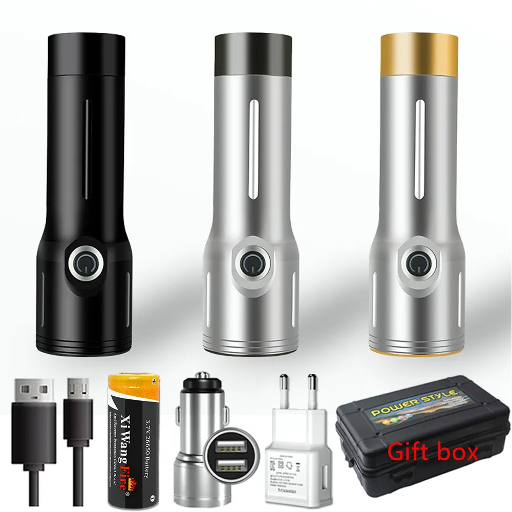 Миниатюрный фонарик T40 мощный аварийный фонарь с высоким лучом из алюминиевого