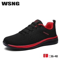 2022 new large size casual breathable sports mens running trend spring and summer mens shoes flying woven shoes womens shoes