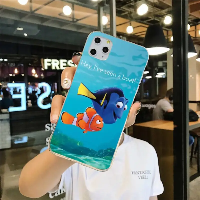 Чехол в виде запоминающего Немо для iphone 13 12 11 Pro Mini XS Max 8 7 Plus X SE 2020 XR силиконовый