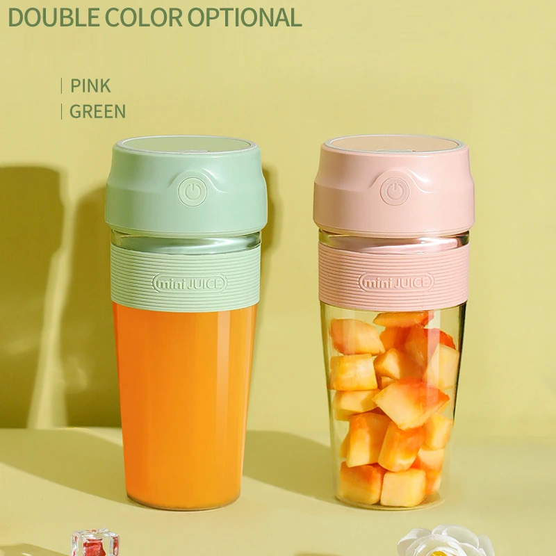 

Portable Juicer Wireless Electric Blender USB Rechargeable Juicer Cup Handheld Blender Mini Blender Milk Shake Cup Drinkware
