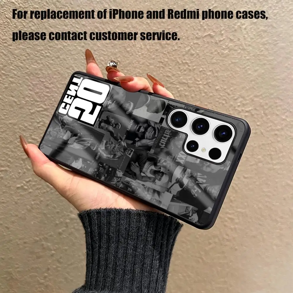 Фото Чехол для телефона 50 Cent для Samsung S26 S25 S24 S23 S22 S21 S20 Plus Ultra, стеклянный магнитный чехол №1