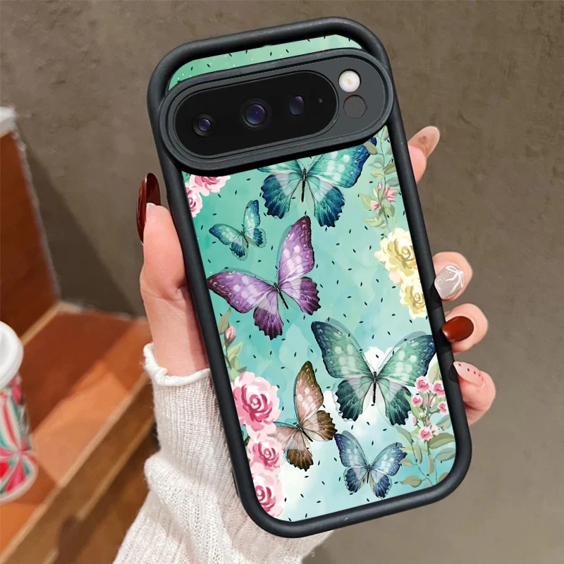 Фото Чехол для телефона Mint Butterfly Dream для Google Pixel 10, Pixel 9 Pro XL, Pixel 8a, 7a, Pixel 7 Pro, Pixel 8, 7, Pixel 9, силиконовый мягкий чехол №2