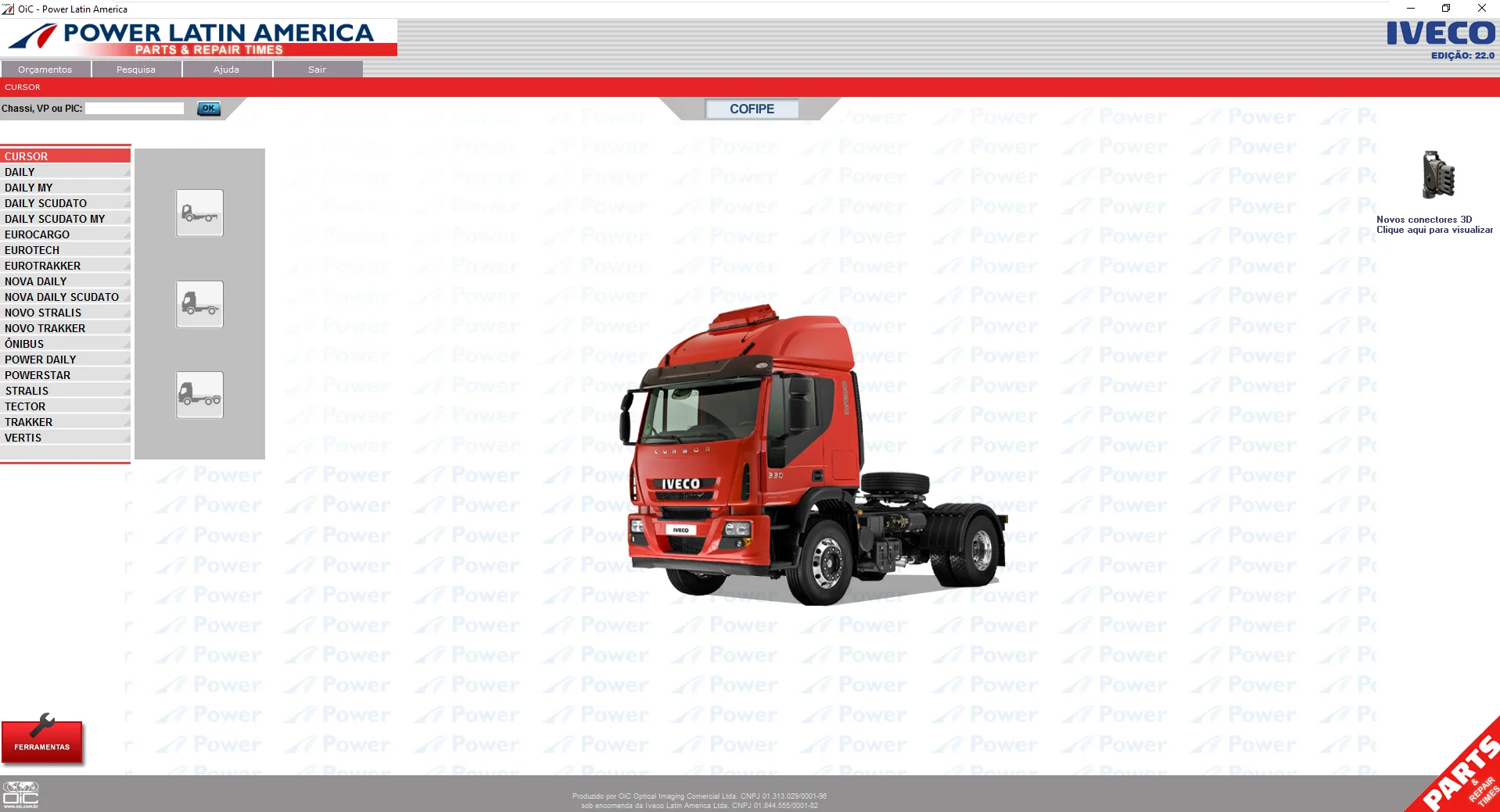 

Запчасти для Iveco Power Латиноамериканского производства OIC 02,2022 EPC