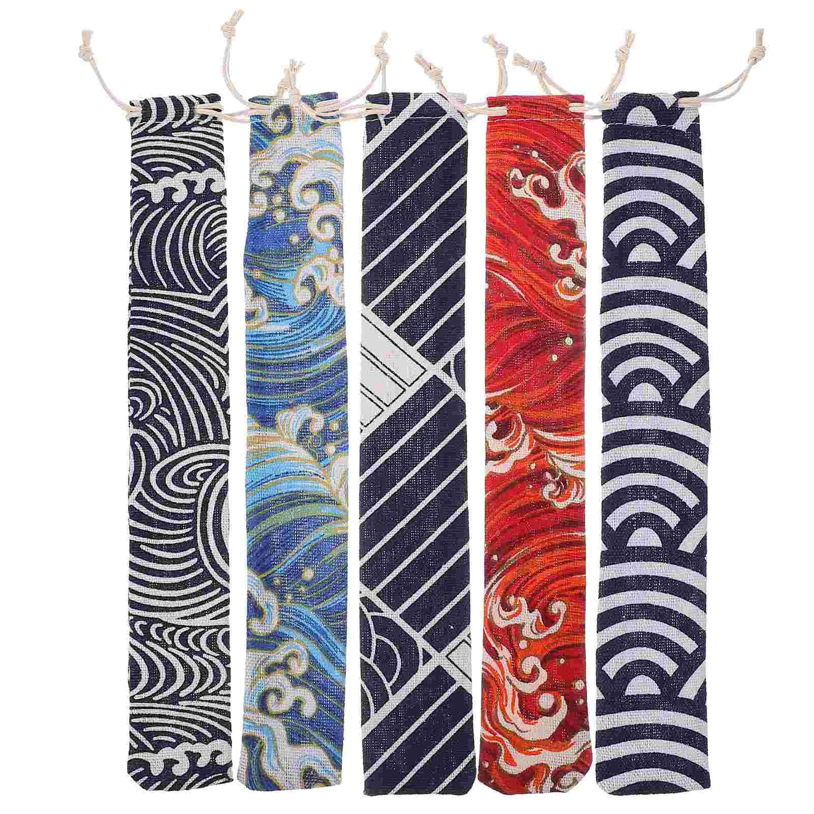 5 шт. сумка для посуды на шнурке дорожные упаковочные сумки столовые приборы