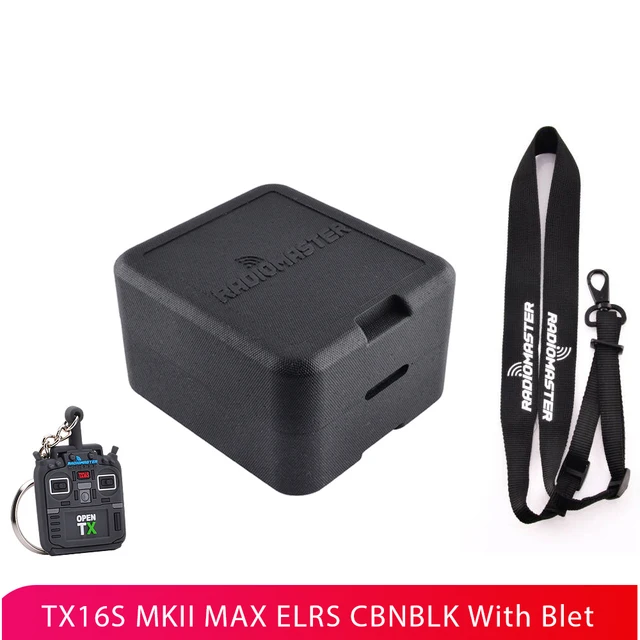 RadioMaster TX16S MAX Mark II MKII V4.0 Hall Gimbal 2.4G 16CH EdgeTX ELRS Black + Belt