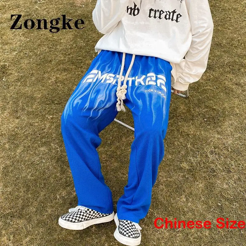 

Zongke Printed Casual Pants Men Sweatpants Korean Streetwear Sweat Pants For Men Chinese Size 4XL 2022 Autumn New Arrivals