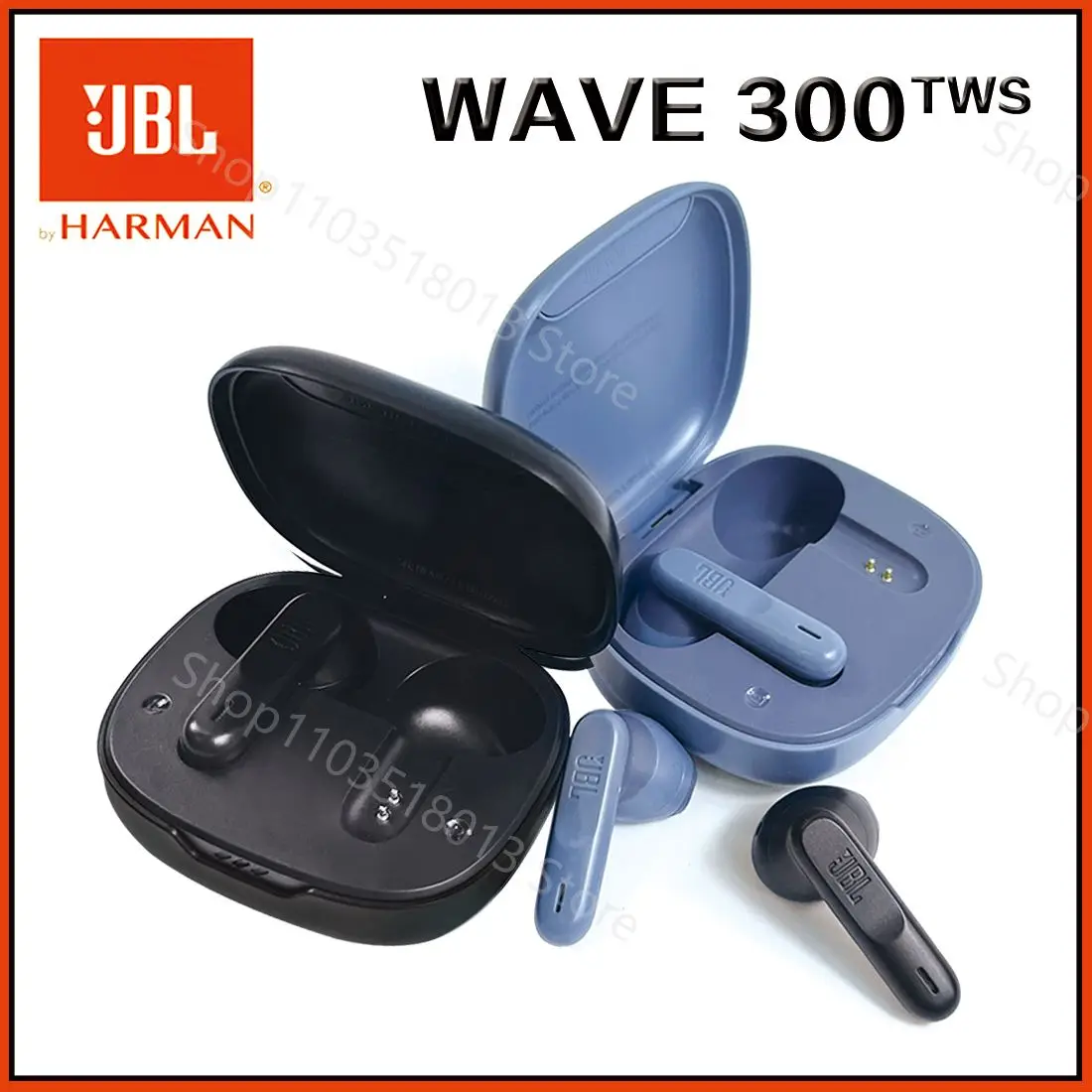 Фото TWS-наушники JBL Wave 300 с микрофоном и поддержкой Bluetooth №1