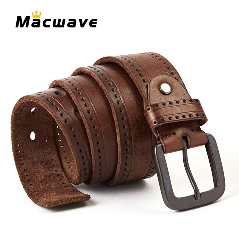 Fashion New Belts For Men 100% Genuine Leather Cowskin Belt pin Buckle High Quality Business Male Men's Belts Cintura Donna