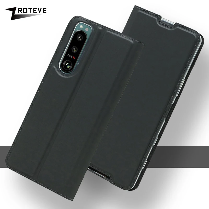 Чехол для Sony Xperia5 III Zroteve из искусственной кожи с крышкой-перекладиной для Xperia 5, 8, 10 II, 20, Xperia10 IV, Xperia8 Lite.