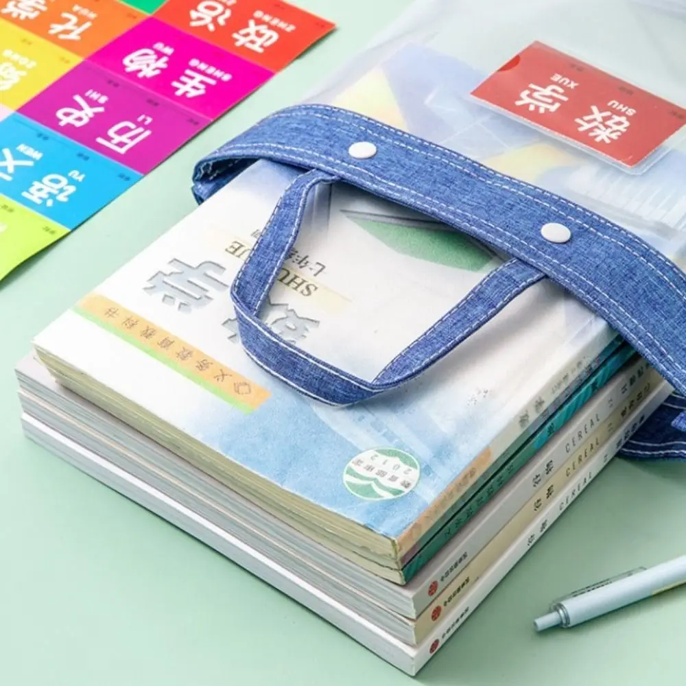Portable Mesh Office Class Textbook Homework File Holder Document Bag Subject Classifiy Bag File Storage Bag