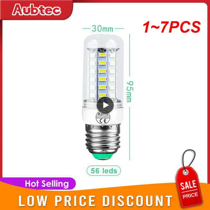 

1~7PCS 5730 E27 LED Light Corn Lamp Energy Saving Lights Led Lamp 110V 220V Lampada Candle Ampoule LED Corn Light Bulbs
