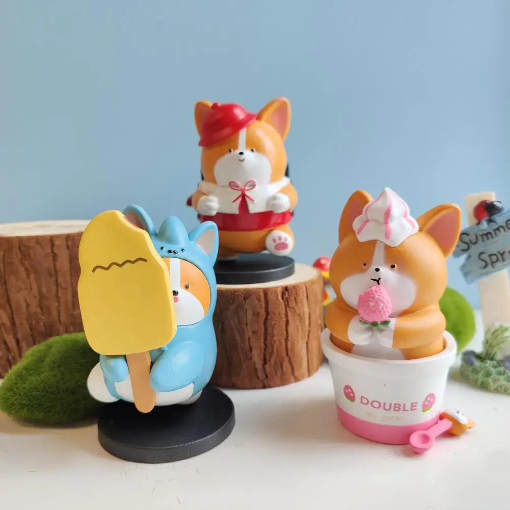 

6 шт. износостойкие украшения для собаки, для садоводства, искусственные украшения, ПВХ, для самостоятельного изготовления тортов