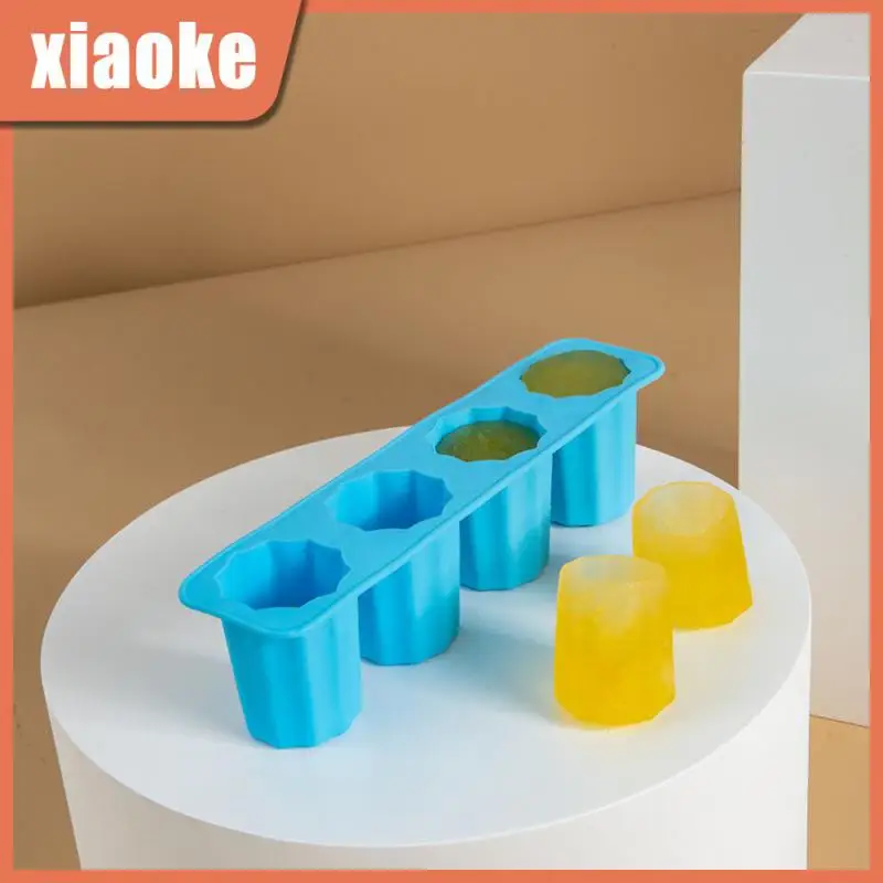 

Homemade Ice Tray Ice Making Ice Crate Ice Cups Rectangular Diy Moulds Ice Maker Full Elasticity Ice Mould No Smell Ice Box