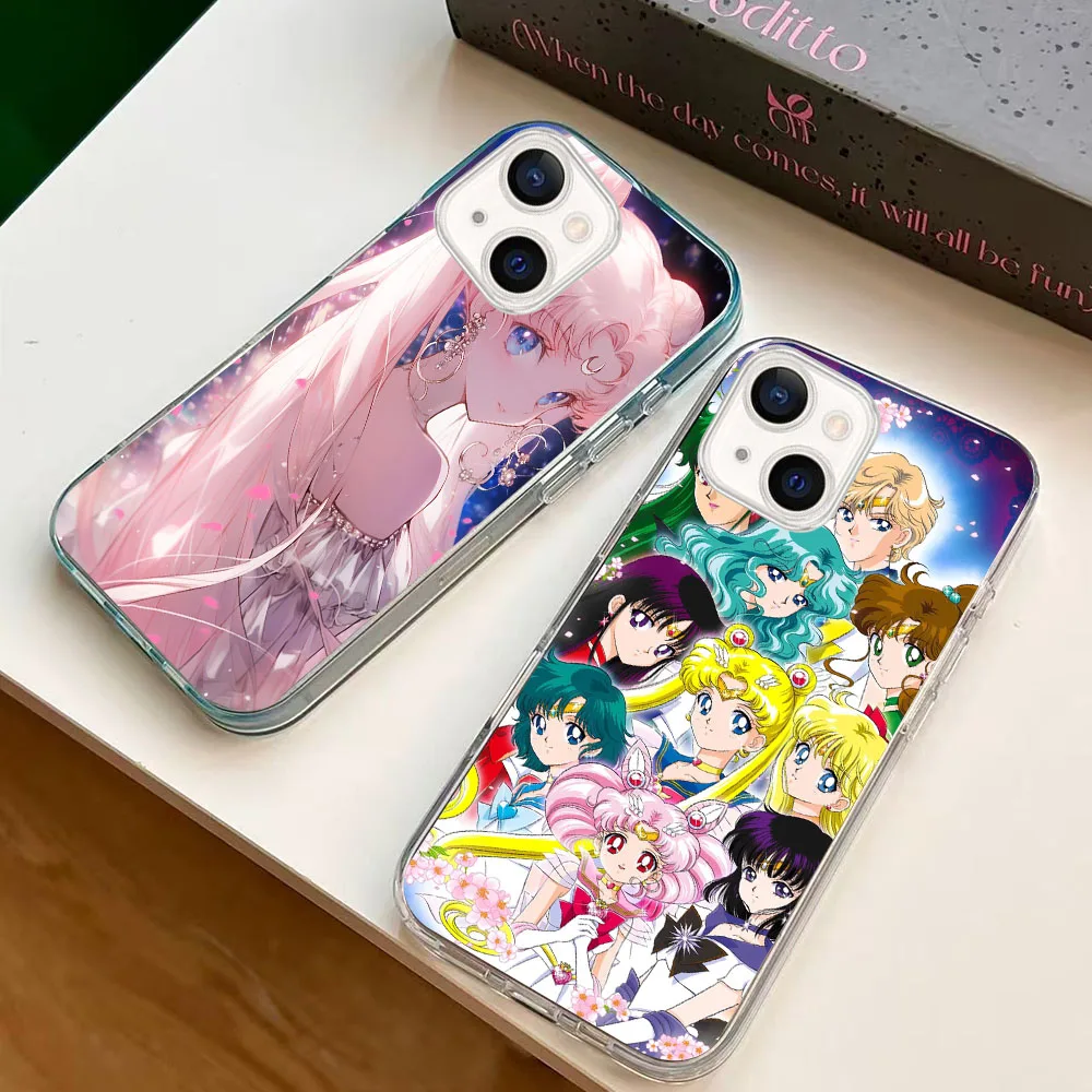 Прозрачный силиконовый чехол WB-25 Sailor Moon для Moto G42 50 51 52 60 62 71 72 84 85 200 Edge 40 pro Ultra