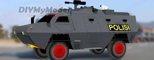 

DIYMyModeI Armored vehicle Barracuda 4x4apc DIY Handcraft Paper Model KIT Handmade Toy Puzzles Gift Movie props