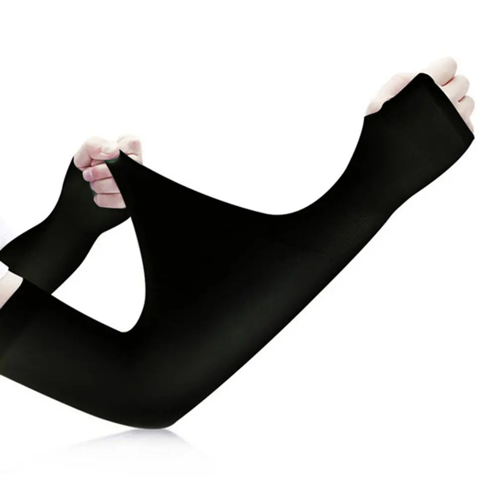 

UV Sun Protection Women Sleeves Knitted Sleeves Cool Arm Sleeves Unisex Cooling Arm Sleeves Elbow Cover Cycling Run Fishing