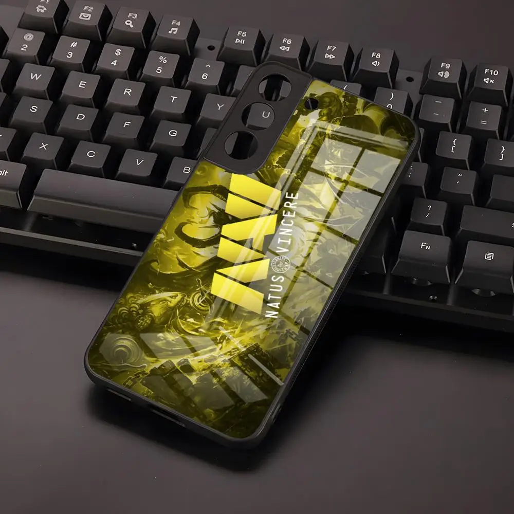 Фото Чехол для телефона Natus Vincere, стеклянный чехол для Samsung S24 S23 S21 S20 S22 A24 A34 A54 A53 m54 Note 20 Ultra Plus 2024 №3