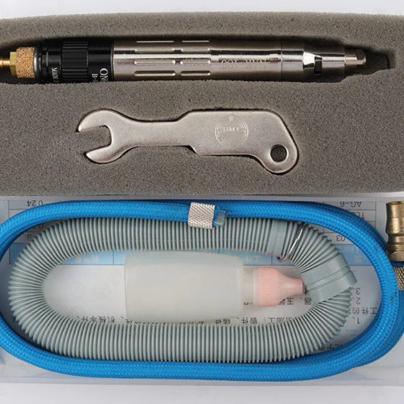 Jrealmer NAK-180 Pneumatic Air Micro Grinder Pen Universal Collets Die Polishing Machine Jewelry Jade Carving Grinding Handpiece