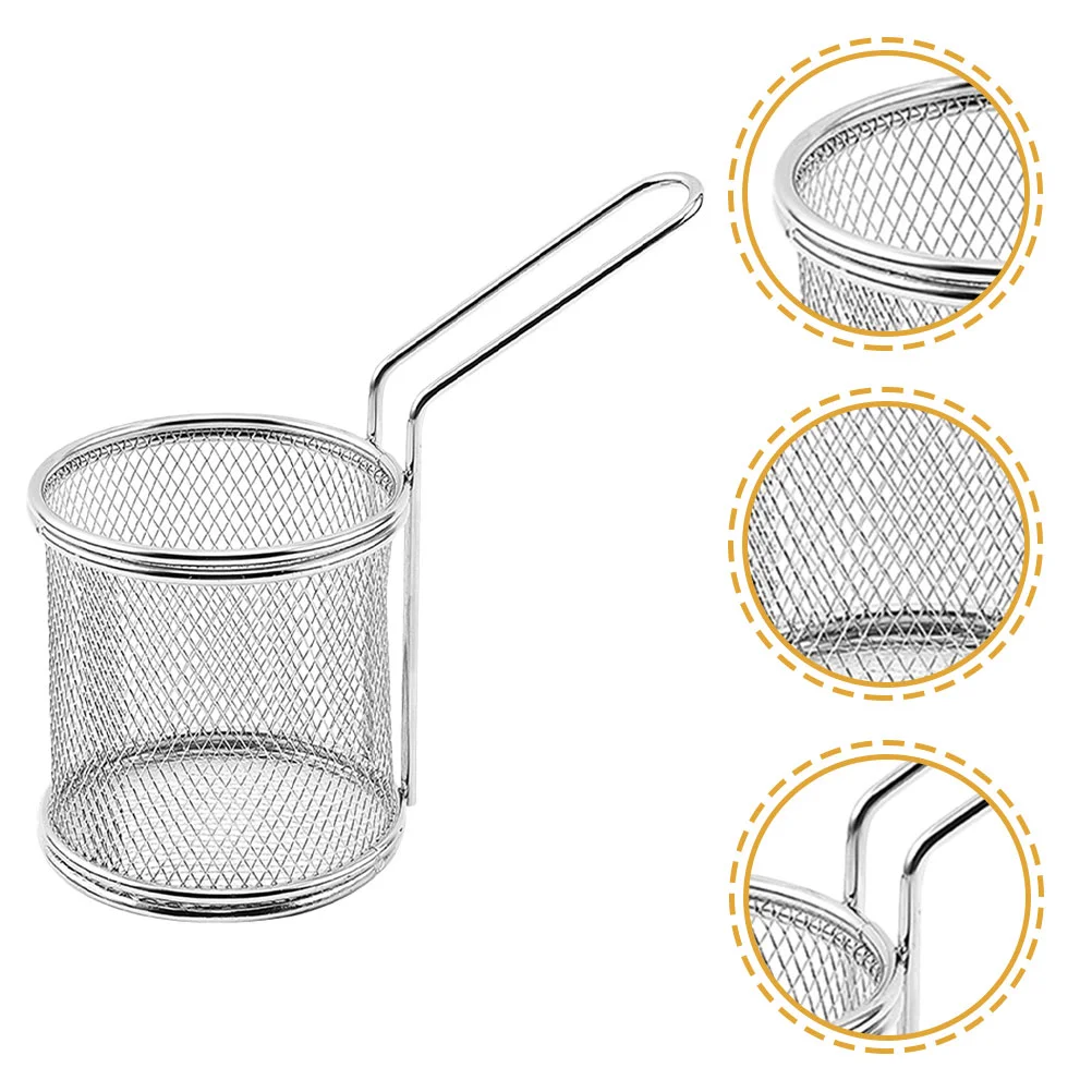 

4Pcs Reusable Frying Basket Shop Utensils Fried Holder Fried Chicken Basket